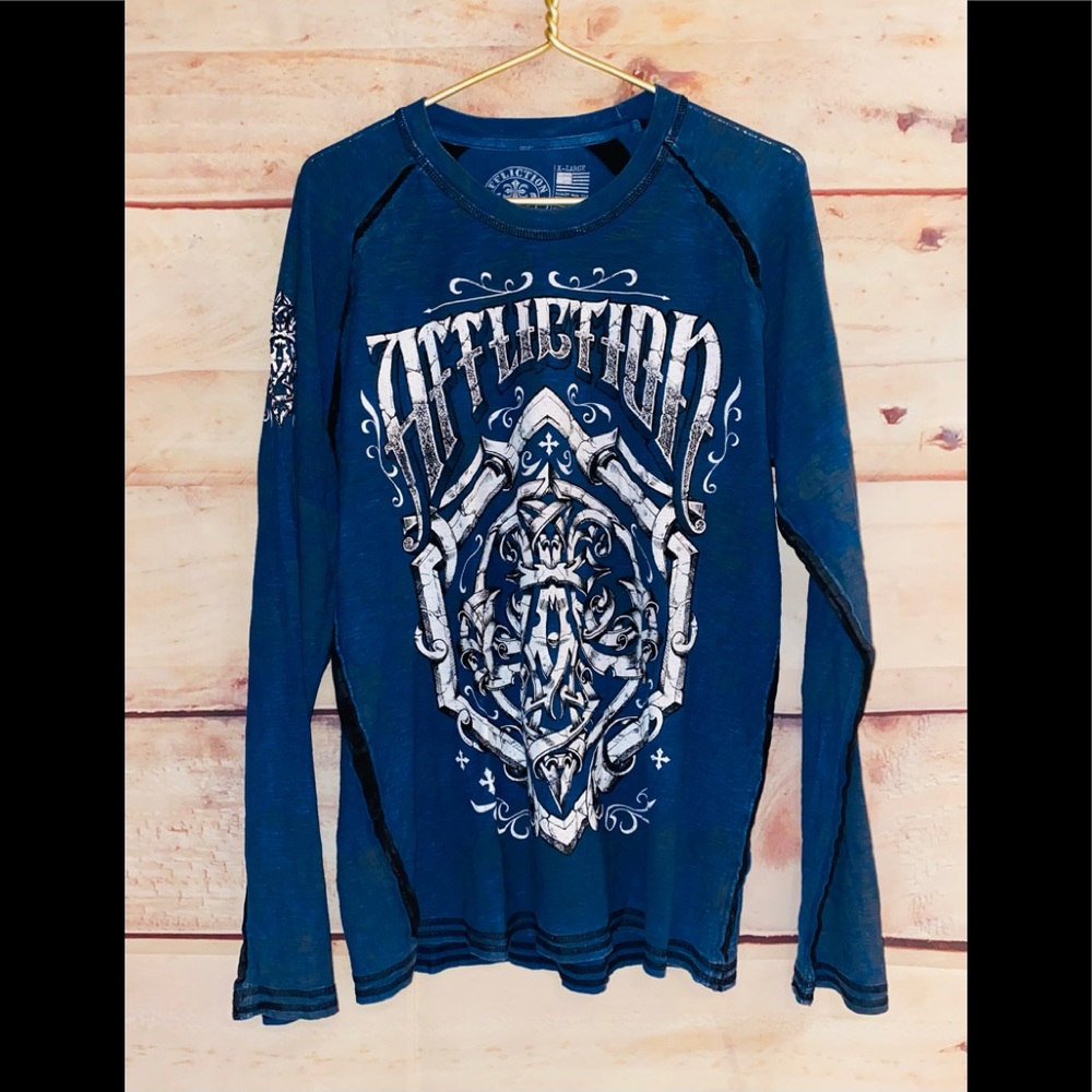 AFFLICTION Long Sleeve Shirt sz XL